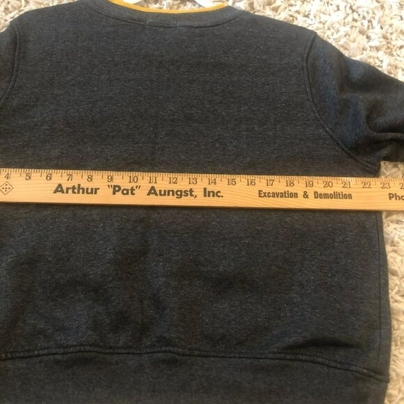 Shenanigans Petite Sweatshirt Embroidered Butterflies Grey Vtg Grandmacore - Picture 5 of 6